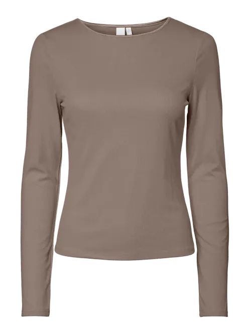 Hovedbilde YasPaloma Ls Top Taupe Gray
