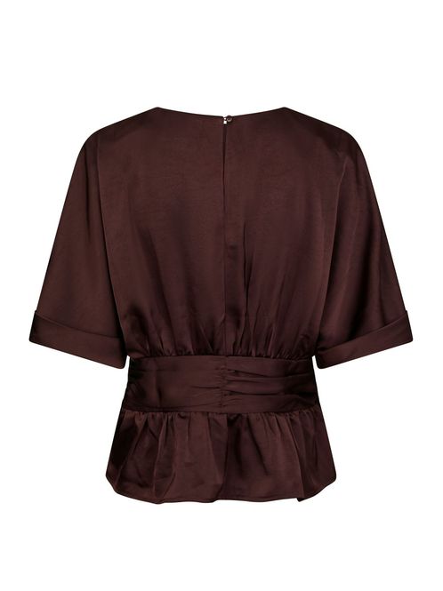 Hovedbilde Annegret Heavy Sateen Blouse Burgundy