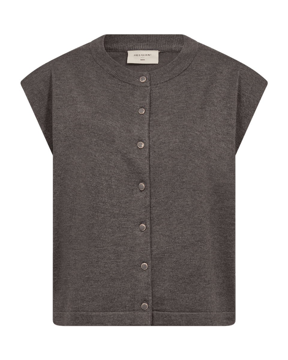 Katie Waistcoat Button Morel Melange