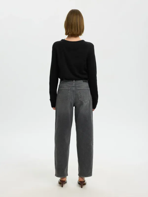 SlfThea Knit Merino Cardigan Black