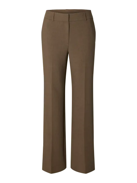 Hovedbilde SlfRita Wide Pant Mel Chocolate Chip