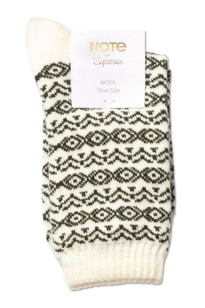 Hovedbilde Note Wool Pattern Offwhite/Olive