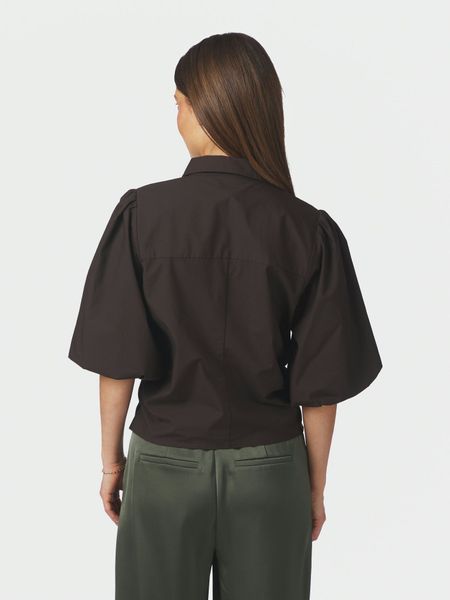 Hovedbilde Ismara Solid Shirt Dark Brown