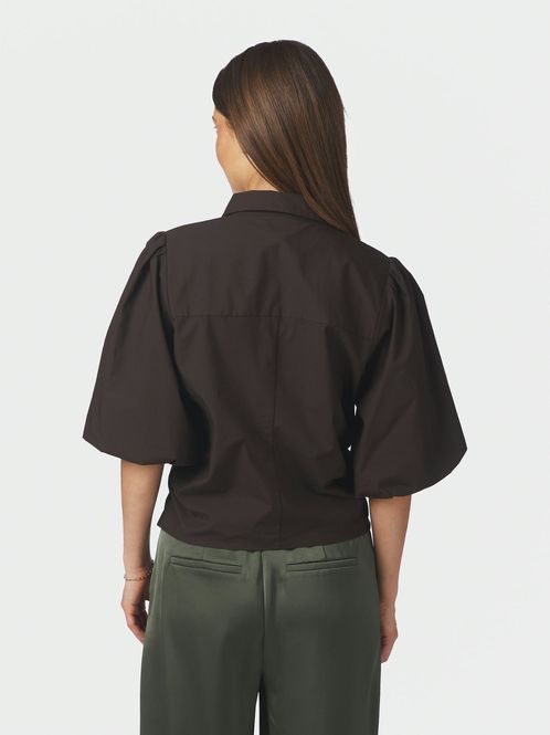 Hovedbilde Ismara Solid Shirt Dark Brown