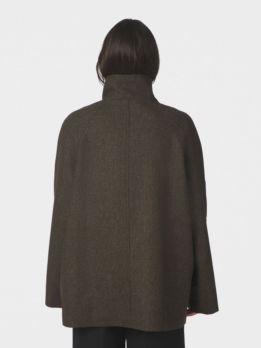 Mariel Mini Check Jacket Brown