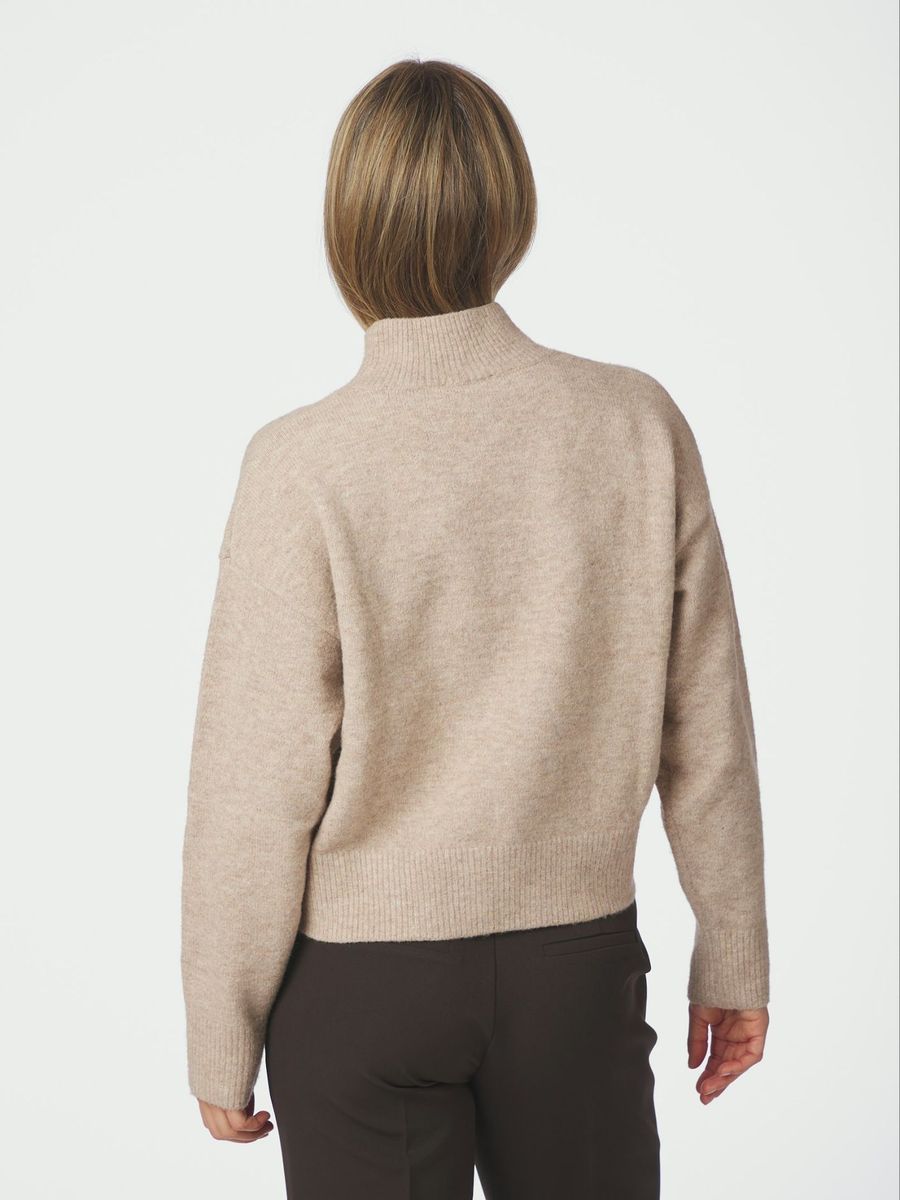 Paulina Knit Blouse Sand Melange