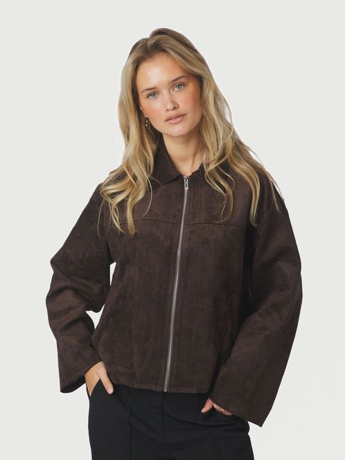 Hovedbilde Titan Faux Suede Jacket Brown