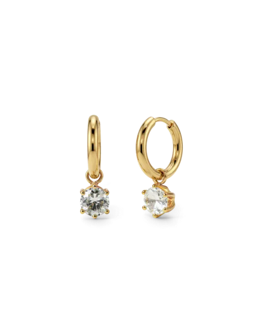 Hovedbilde Crown Hoops Gold