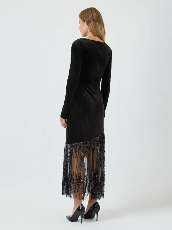 YasTera Long Dress Black
