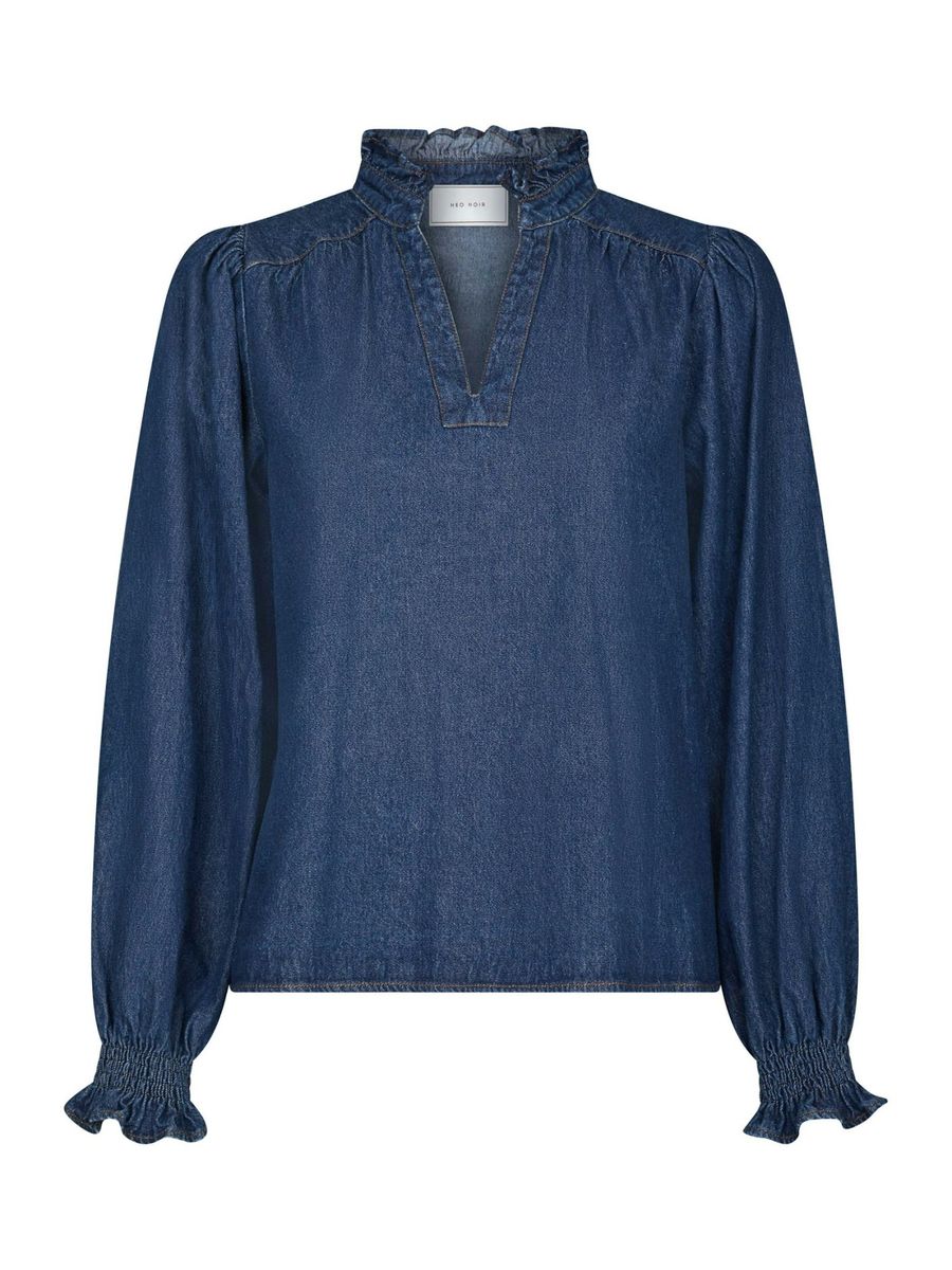 Emmeline Denim Blouse Dark Blue