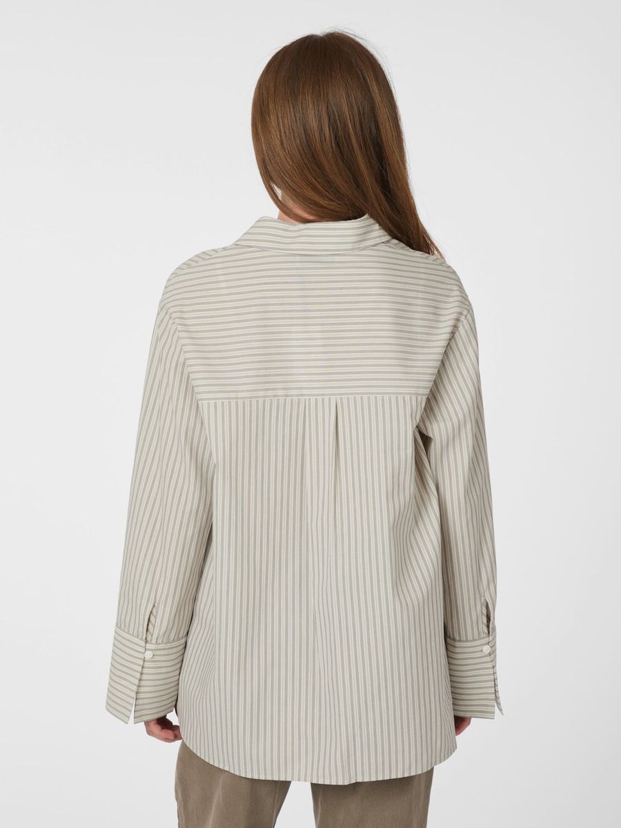 Dita Double Stripe Shirt Creme