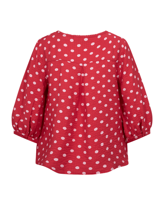 Hovedbilde Alma Blouse True Red w. Sweet Lilac