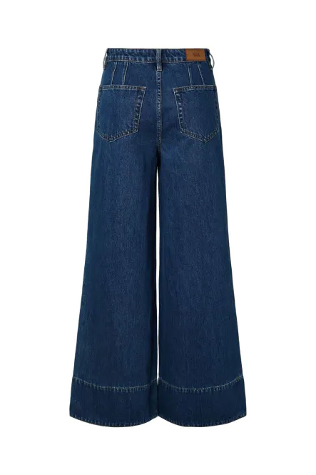 Hovedbilde Yasbea High Hem Hw Wide Jeans S. Medium Blue ...
