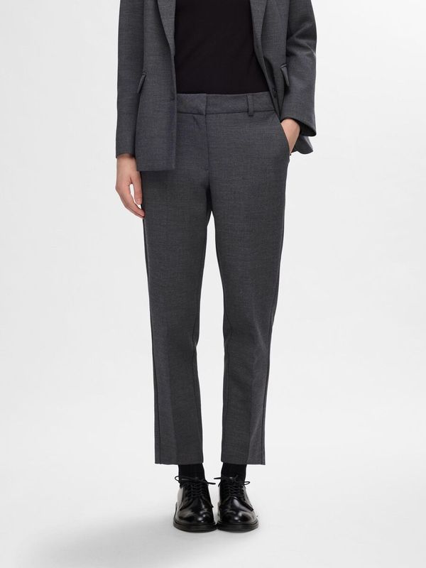 SlfRita-Ria Crop Pant Dark Grey