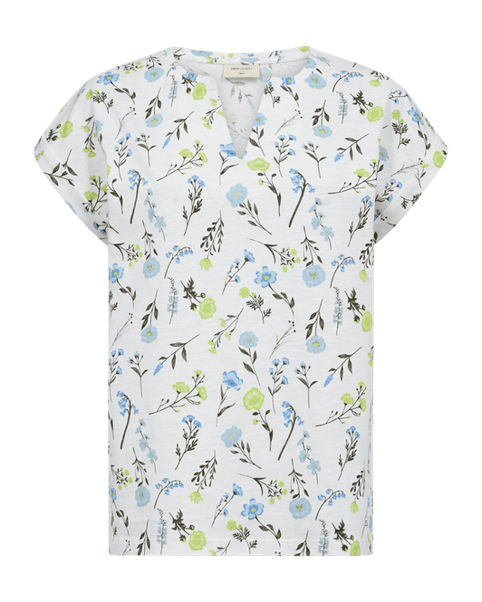 Hovedbilde Viva Tee Print Offwhite W Sharp Green