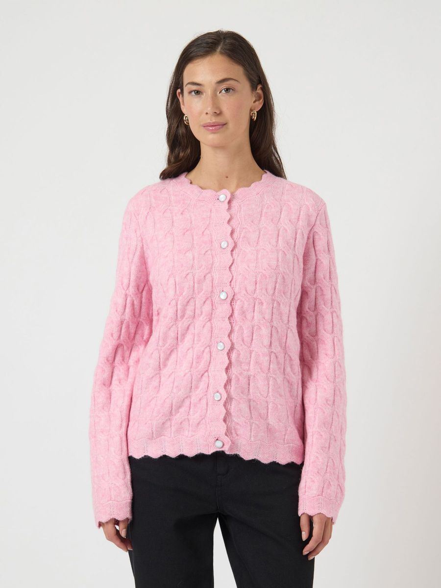 YasBubera Knit Cardigan Moonlite Mauve