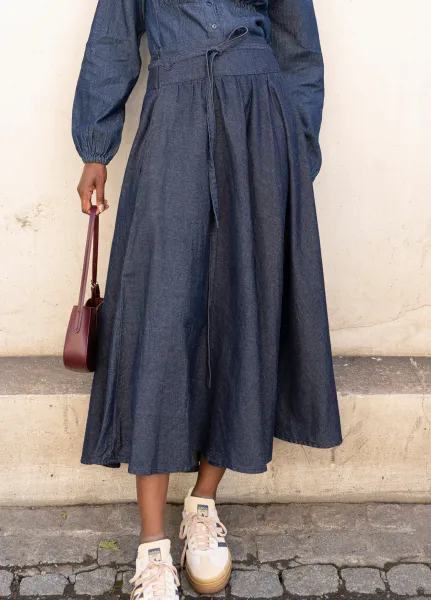 Hovedbilde Astrid Skirt Dark Denim