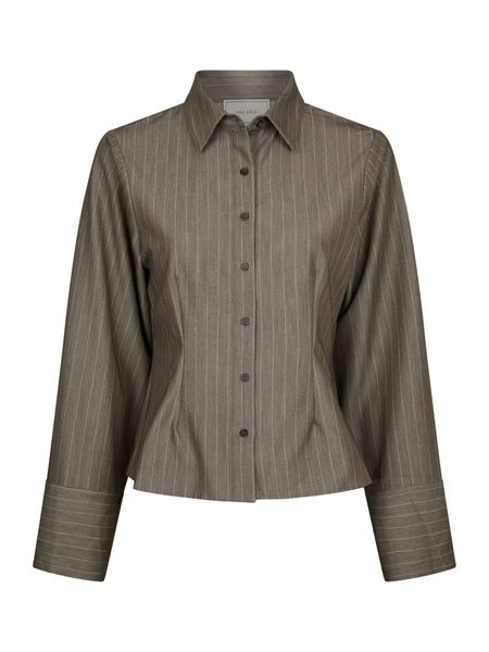 Hovedbilde Rosa Pinstripe Melange Shirt Dusty Brown