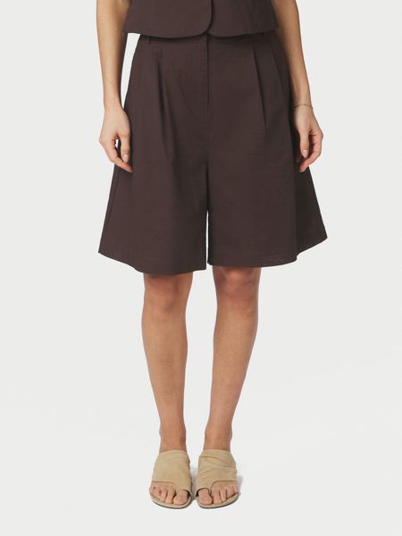 Hovedbilde Nika Linen Shorts Dark Brown