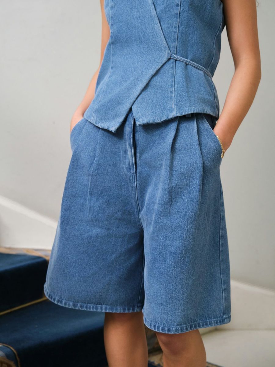 Rosel Denim Shorts Blue