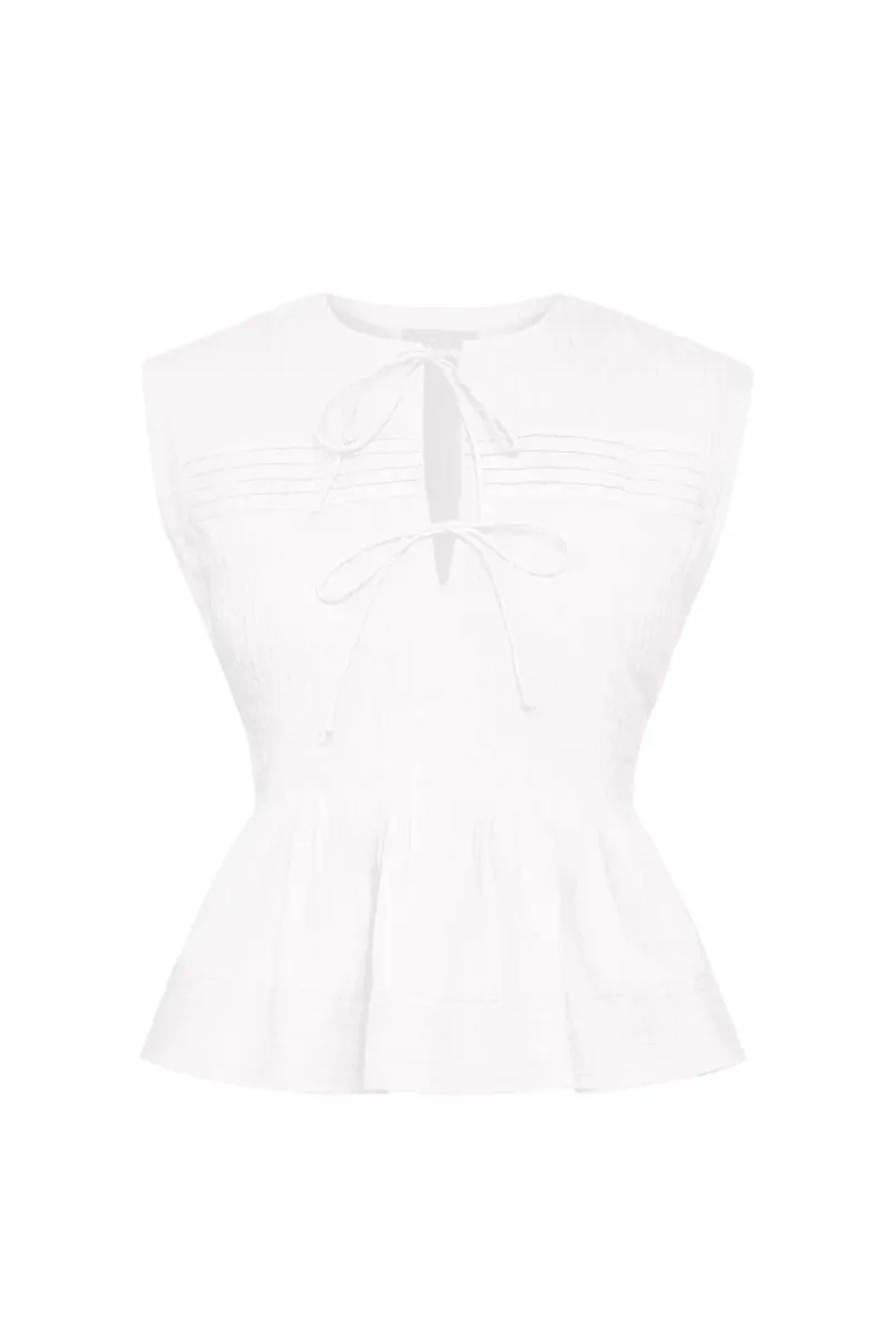 Mavie Top White
