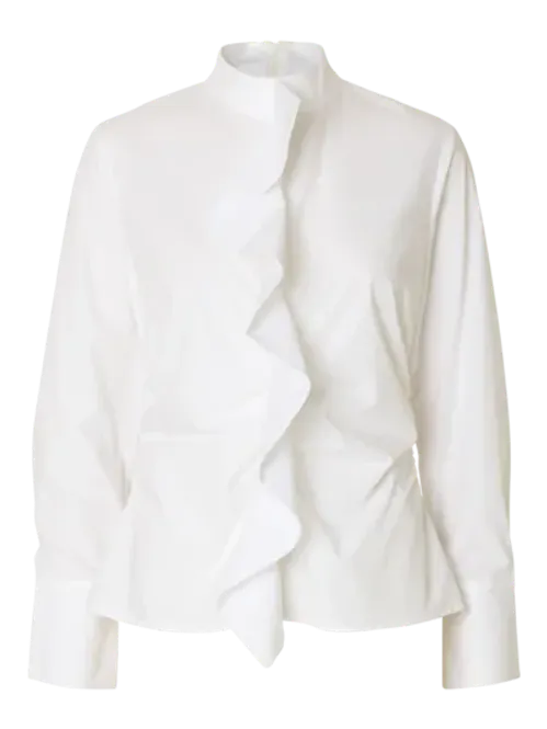 Hovedbilde SlfDelia High Neck Shirt White