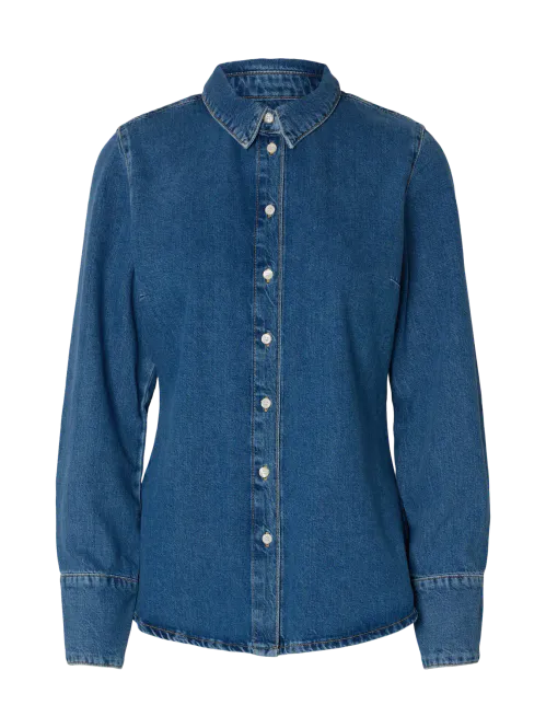 Hovedbilde SlfRegular Agathe Denim Shirt Medium Blue Denim