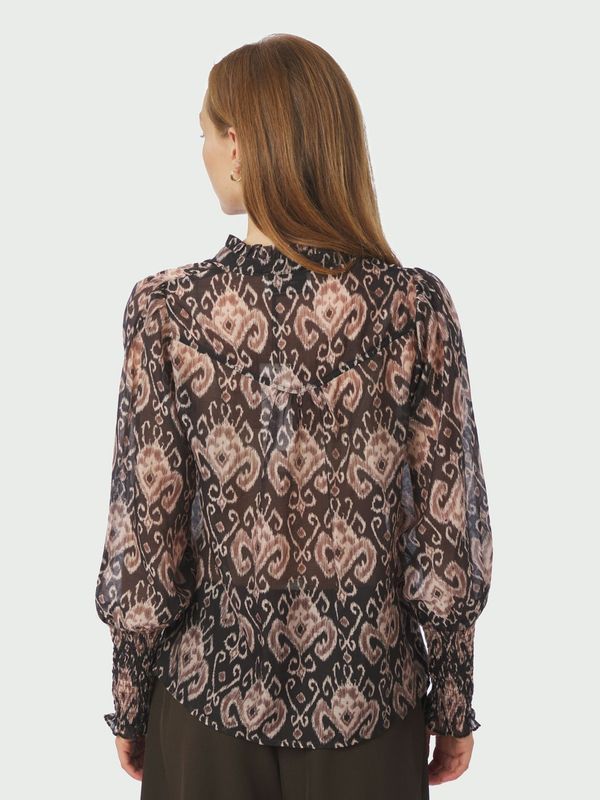 Camisa Print Blouse Black