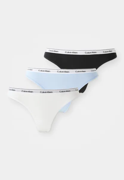 Hovedbilde Thong 3 Pack Black, White, Frozen Fjiord
