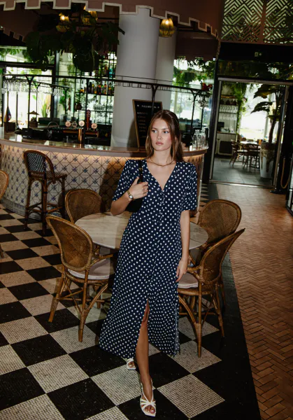 Hovedbilde Angela Dress Polka Blue