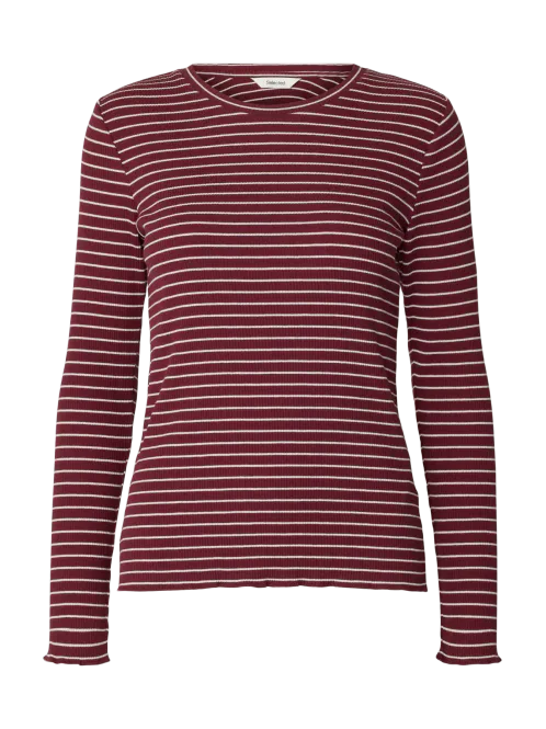Hovedbilde SlfAnnaLs Crew Neck Oatmeal Snow white stripes