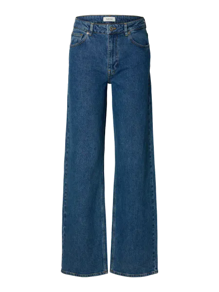 Hovedbilde SlwWide Bea-Kori Jeans Medium Blue Denim