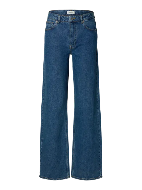 Hovedbilde SlwWide Bea-Kori Jeans Medium Blue Denim