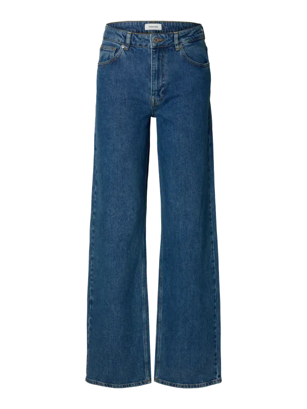 SlwWide Bea-Kori Jeans Medium Blue Denim
