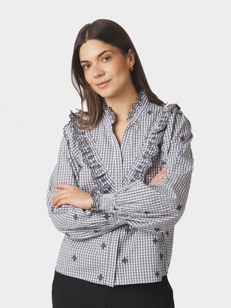 Hovedbilde Degas Check Blouse Grey