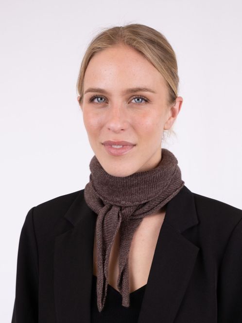 Hovedbilde Misty Knit Scarf Dark Brown