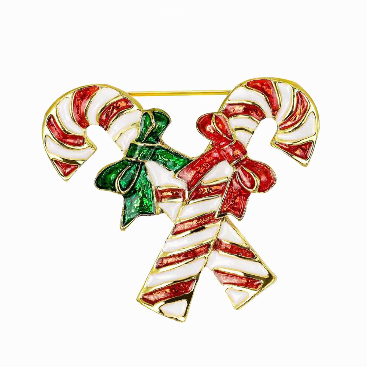 Brosje Candycane Gull