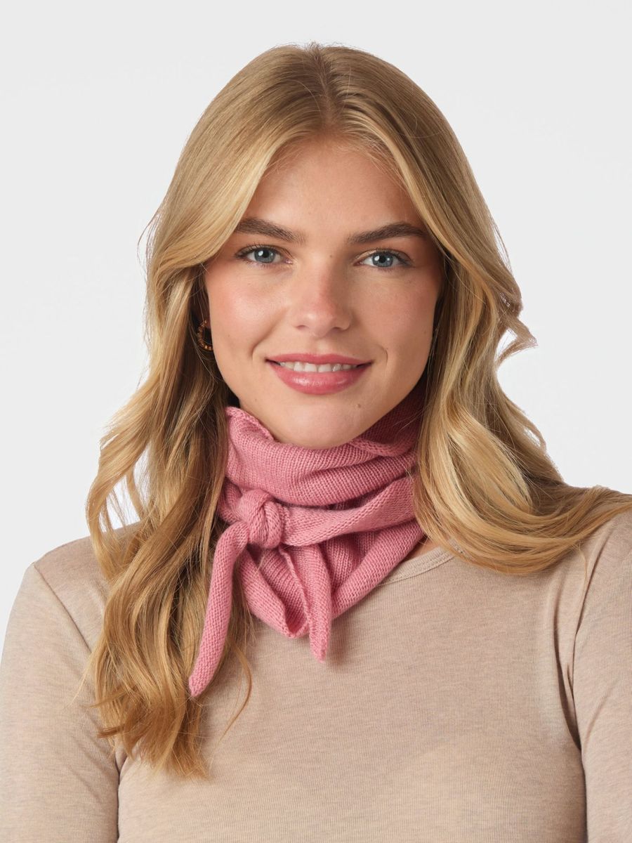 Misty Knit Scarf Evening Rose