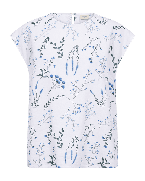 Hovedbilde Laluna Blouse Brilliant White w. Blue Bell