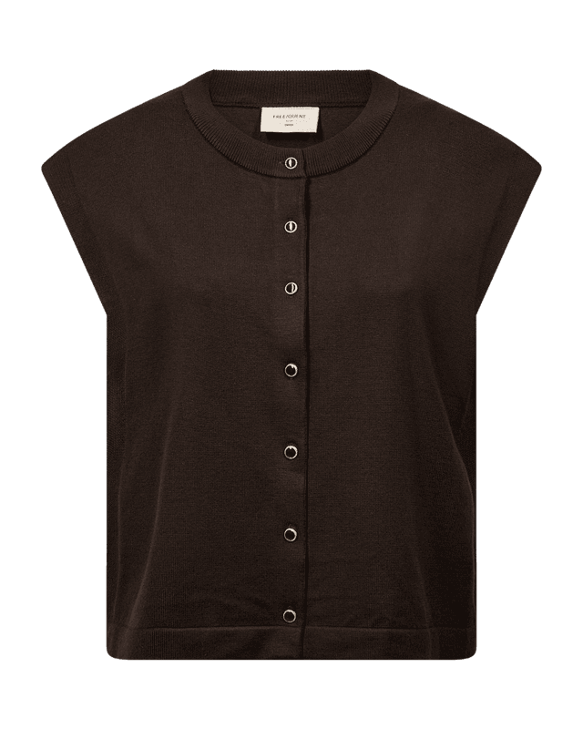 Katie Waistcoat Button Detal Mole