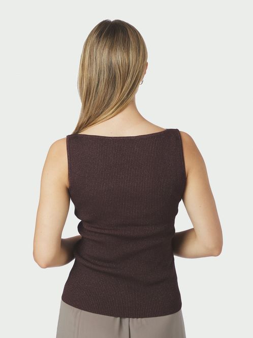 Hovedbilde Talia Glitter Knit Top Burgundy