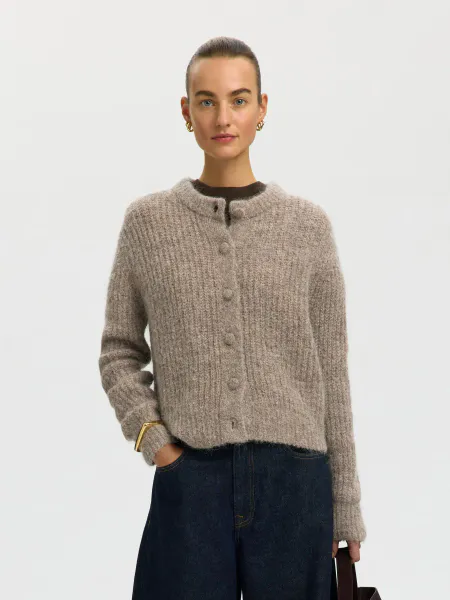 Hovedbilde SlwGabriella Button Cardigan Steel Gray