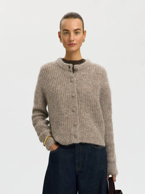 Hovedbilde SlwGabriella Button Cardigan Steel Gray