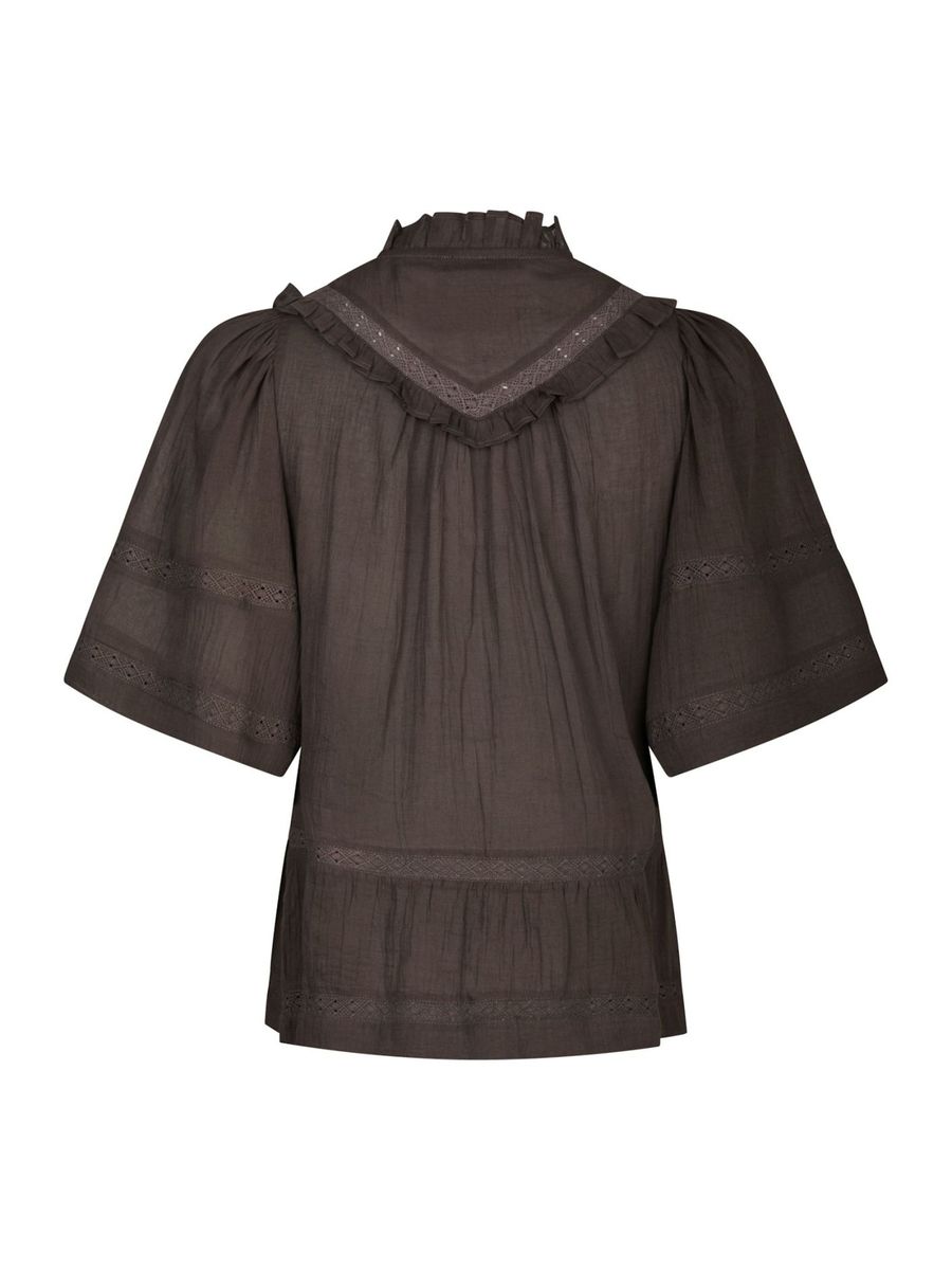 Evienne S Voile Top Dark Brown