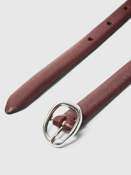 Hovedbilde Feline Slim Leather Belt Fig