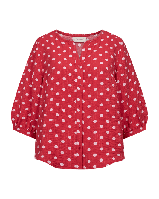 Hovedbilde Alma Blouse True Red w. Sweet Lilac
