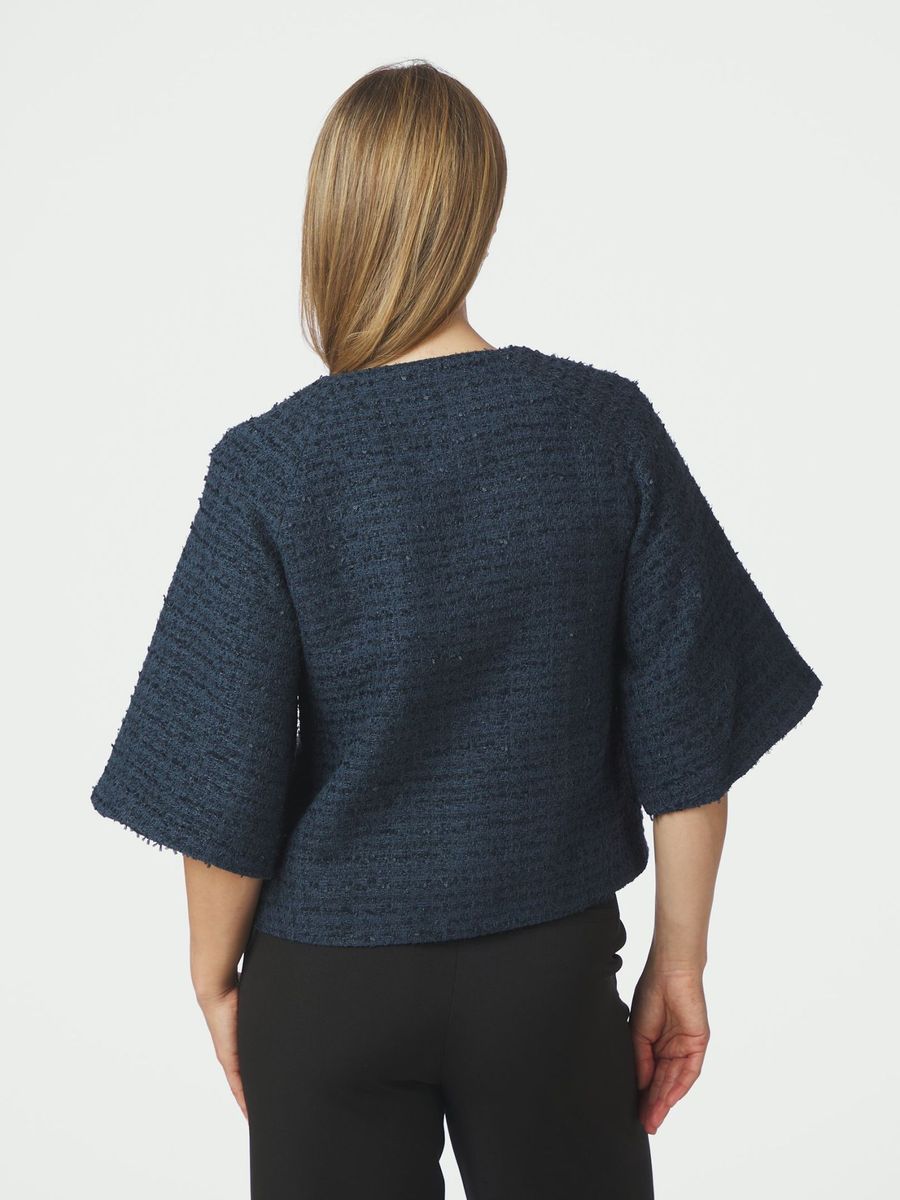 Rosella Boucle Mini Jacket Navy