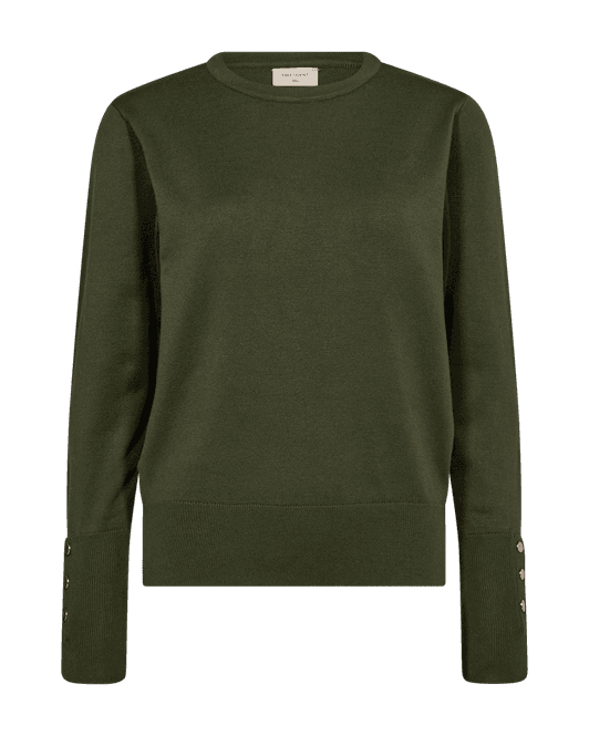 Hovedbilde Katie Pullover Gold Button Kombu Green
