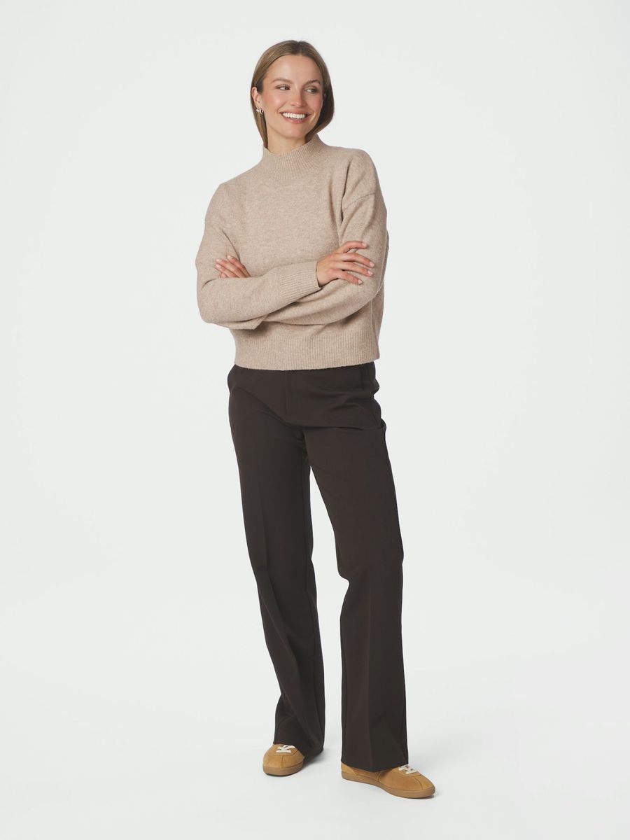 Paulina Knit Blouse Sand Melange