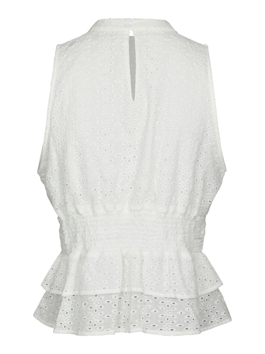 Ansol Emb Top Off White